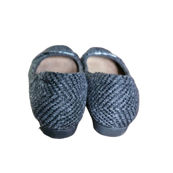 Clark's Collection Cushioned Gray Woven Flats  9 - Picture 6 of 12